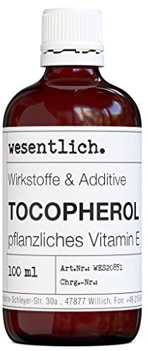 wesentlich. Vitamin E Öl, rein pflanzlich - Tocopherol 100ml - Pflege für Haut, Haare, Nägel