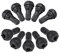 Lot de 10 valves de pneu sans chambre à air pour moto sans chambre à air Tr412 - Capuchon anti-poussière en caoutchouc - Outil pour votre équipement de pelouse et de jardin