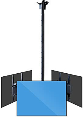 Standfuß Fernsehtisch Drei Bildschirmdecke. FERNSEHER Halterung 32 -75 Commercial Extension Tilt Rotation FERNSEHER Stahl-verstellbare Decke montieren FERNSEHER Montieren Sie mit Max VESA 40. 0x400m