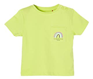 s.Oliver Baby - Mädchen 405.10.204.12.130.2113118 T-Shirt, 7040 grün|gelb, 62