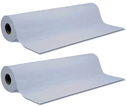 Lot de 2 rouleaux de papier hygiénique pour canapé Bleu 50 cm x 40 m