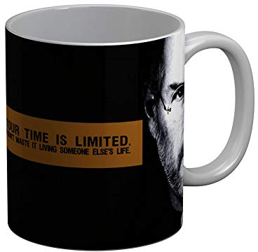 Tasse mit Zitat von Steve Jobs Ihre Temps ist begrenzt Inventeur American