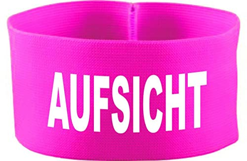 Kleiner Fratz gummielastische Armbinde 5 cm Bedruckt mit Aufsicht (Farbe neonpink) (Gr. 3XL - 33 cm)