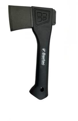 Darlac Camping Axe – Lightweight with Wedge-Style Axe Head – Ideal for Splitting Small Logs and Cutting Branches – Built-In Sharpener