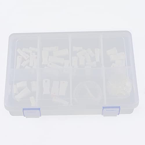 Bntaomle 1 Box mit 19 Sets Automotive JST02R-JWPF-VSLE 2/3/4/6/8 Pin Wasserdicht Stecker und Buchse