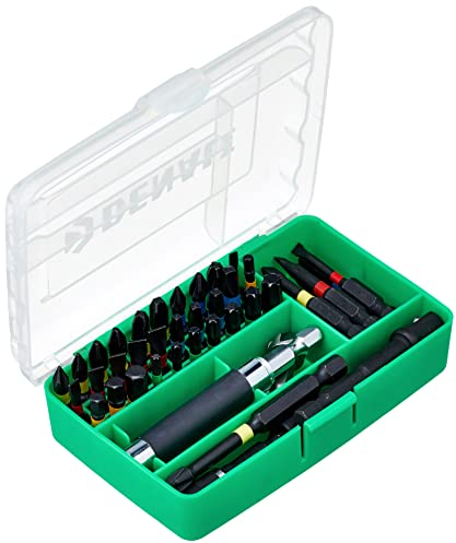 Marca Amazon - Denali Juego de puntas para taladro de impacto, 44 piezas, destornillador de impacto