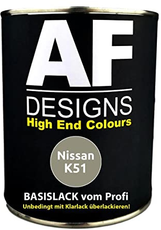 Vernice per auto per Nissan K51, 250 ml, colore grigio metallizzato, pronta all'uso