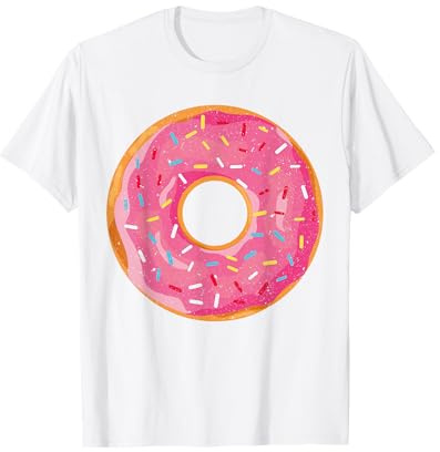 Donut-Shirt für Erwachsene, Kinder, Herren, Damen, Donut-Kostüm T-Shirt
