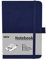 Mlife A6 Klein Journal Notizbuch, 192 Seiten, A6 Notizbücher Mini Hardcover mit elastischem Verschlussband und Falttasche (Blau)