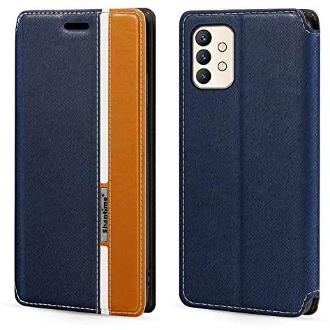 Custodia Flip in Pelle PU Bicolore con Chiusura Magnetica Invisibile Compatibile con Umidigi A13 Pro Max 5G, Cover Elegante e Protettiva (Blu)
