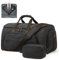 S-ZONE Borsa per abiti convertibile 2 in 1, unisex, in tela, con borsa da toilette per viaggi, brevi vacanze, viaggi d'affari, Nero, xl, Vintage