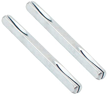 2 Stück 8 mm Spindelstange, quadratischer Stahl-Türgriff, geteilte Spindelstange, universelle Hardware für Griffe und Fenster – 8 mm x 140 mm
