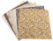 Gavigain Baumwollstoff für Bett Vorgeschnittener Baumwollstoff DIY Assorted Square Vorgeschnittenes Bettwäscheset Quarter Set Vorgeschnittenes Bettwäscheset (Braun)