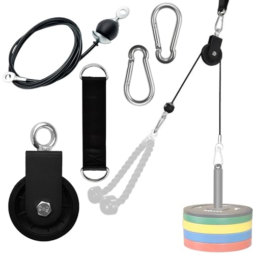 Cable Pulley Silent Nylon Home Gym Kabelzug Fitness Kabel Latzug Gym Unterarmtrainer Arm Krafttraining Kabelzug Latzugturm Riemenscheibensystem
