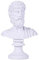 XIAOMAGG Klassische Figurenskulptur, weiße Gipsfigurenskulptur-Ornamente (Zeus)