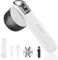 Portable electric lint remover,Fast and effective bobble remover for clothes,2-In-1 LED Digital Display clothes debobbler,With double protection. (white)