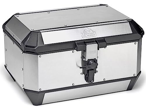 MOTOTOPGUN givi trekker alaska ala56a+sr225 Topcase + Monokey Anschluss Aluminium 56 Liter kompatibel mit Triumph Tiger 1050 2007 2008 2009 2010 2011 2012
