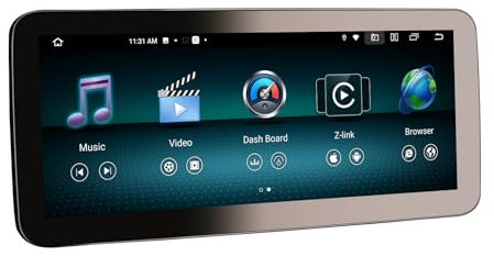Erisin 12,3 Pulgadas 8GB+128GB Android 14 Radio Coche Bluetooth Estéreo GPS Navegador para Mercedes Clase A/GLA/CLA/G W176 X156 C117 W463 NTG 4.5/4.7 Soporta CarPlay Android Auto Dab+ DSP WiFi 4G USB