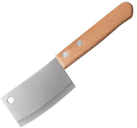 FBITE Mini coltello da cucina in acciaio inossidabile, mannaia for carne, pesce, coltello da sushi, frutta, verdura, pelapatate, coltello portatile da campeggio all'aperto