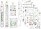 Sugeru 6 PCS Kerzentattoo (200+ Muster) - 50. Geburtstag,Wassertransferdruck | wasserschiebefolie kerzen | Kerzenfolie | kerzenaufkleber sticker | deko geschenk 50 geburtstag,Happy Birthday(50)
