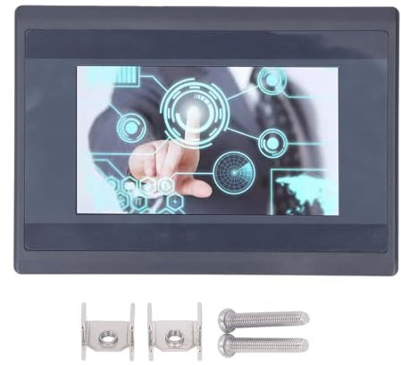 PLC HMI Todo En Uno, Pantalla Táctil De 4,3 Pulgadas, Interruptor De Salida De Relé De Máquina Integrada, Punto 8 En 4 Salidas DC24V WS4312R, Máquina Todo En Uno Para PLC O Controlador Inteligente, 48