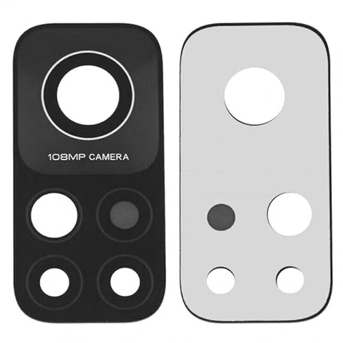 MOBILEX® Lente di ricambio per Xiaomi Mi 10T 5G di Vetro per Fotocamera Posteriore Sostituzione | Riparazione Lente Rotola | con Adesivo Incluso