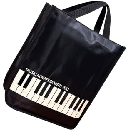 DIYEAH Music Score Holder Bag Sheet Music Storage Pouch for Violin Guitar Piano Stylish Pattern