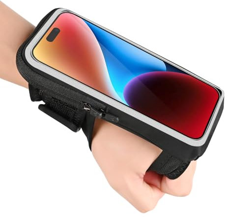 Support de téléphone pour course à pied, bracelet Frearm pour iPhone Pro Max Plus SE (16/15/14/13/12/11/X/XR) Galaxy S24/S23/S22/S21, accessoires de course étanches avec sangle réglable et fente pour