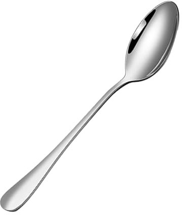 Cucchiaio da portata Gold Genus, cucchiaio in acciaio inox, cucchiaio da tavola e da minestra, in porcellana, lavabile in lavastoviglie, per ristorante e casa