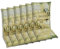 GO-DE Textil Bequeme und attraktive Polsterauflagen für Hochlehner-Gartenstühle (6er-Set, Olive Grün, Hochlehner)