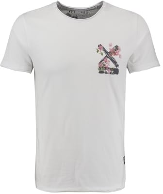KEY LARGO Herren KLSUMMER Splash Round T-Shirt, White (1000), L