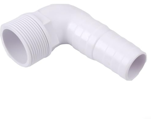 Schwimmbad-Winkeladapter 1,5 Zoll Anschluss für Poolzilla 89070 PVC Filter Schlauchverschraubung Gewinderohr Zubehör Kompatibel mit Poolfiltern