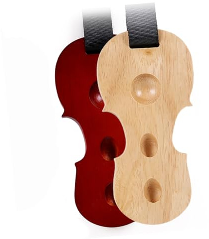 BIUDECO Cello End Pin Stopper aus Holz mit Löchern Rutschfestes Cello Spike Floor Protector Verstellbarer Ankerhalter Bodenschutz für Violoncello Burlywood Farbe