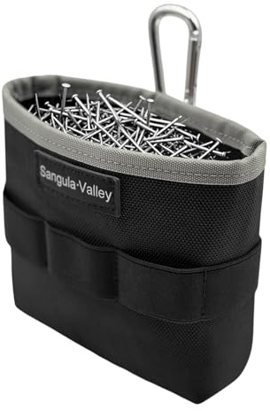 Electrician Tool Pouch, 1680D Waterproof Oxford Multifunctional Screw/Nail Bags，Tool Organizer For Carpenters, Plumbers, HVAC, All Trades (Grey)