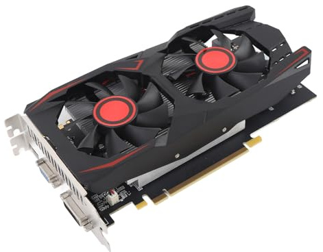Vvikizy Carte Graphique, 6 Go 192 Bits PCI Express 2.0 16X Slot avec Ventilateur de Refroidissement Silencieux et Efficace, pour Le Travail de Jeu et Le Support Multimédia