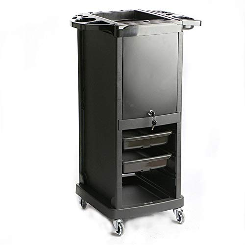 Friseurwagen 5 Schichten Friseur Rollender Salon Trolley Mit 2 Schloss 4 Schlüssel Abschließbare Beauty-Möbel Mobiles Friseur-Aufbewahrungs-Tool Stylist Ausrüstung Mit Schubladen,B