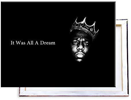 Unified Distribution The Notorious B.I.G. - 80x60 cm Kunstdruck auf Leinwand • erstklassige Druckqualität • Dekoration • Wandbild