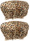 2pcs Shower Caps for Women Double-layer Peva Hair Protective Caps Leopard Print for Bathing and Hair Styling Easy to Use and Carry