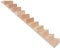 Zerodis 1:12 Holztreppe, DIY Miniatur Handlauf Treppen Handwerk montiert Puppenhaus Zubehör(Hölzern)