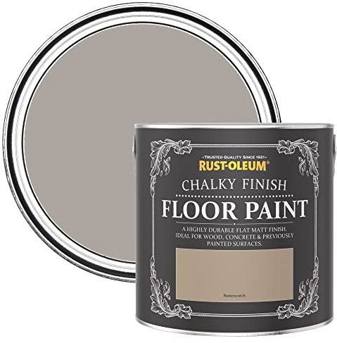Rust-Oleum Light Brown Scratch-Resistant Floor Paint in Matt Finish - Butterscotch 2.5L