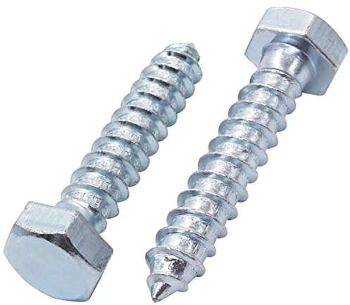 SKIR'CO 15 viti DIN 571 a testa esagonale in acciaio zincato, M12 x 60 mm, viti per autobus, viti esagonali, bulloni per ritardo