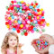 100 Stück Mini Haar Klammer, Bunt Mini Haarclips, Perle Haar Nadeln Kunststoff, Regenbogen Perlen Clip Haarkrallen Haarschmuck für Kinder Mädchen Frauen