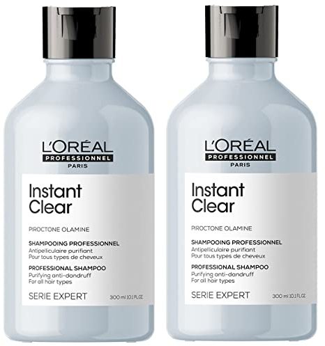 2er Instant Clear Shampoo Loreal Professionnel Serie Expert für normales bis fettiges Haar 300 ml