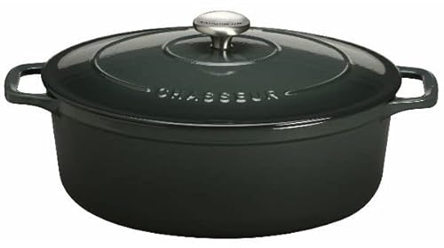 Chasseur - Cocotte Ovale en Fonte Émaillée Hazelnut Green 33 cm - 3L - PUC 473373