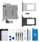 Risidamoy for iPhone 11 Dual SIM Card Reader Flex Cable with Silver and Black SIM Double Card Slot Tray Holder Adapter Replacement with Sim Card Removal Tool Repair Fix Kit for A2111 A2221 A2223