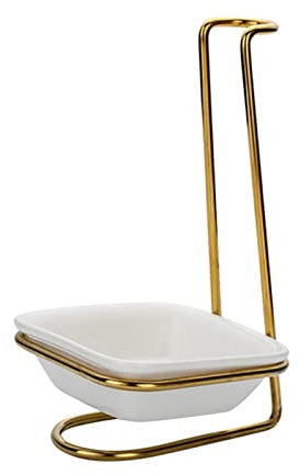 Generic Spoon Rest Holder, Upright Ladle Holder Kitchen Gadget, Whisk Slotted Spoon Soup Ladles Holders for Kitchen Restaurant Counter Food Restaurant, Single Square, Optional