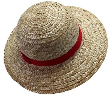 ZENZERO® - Strohhut - Cosplay The Monkey D. Luffy Rubber - Einheitsgröße Unisex - 1 Stück (großer Strohhut)
