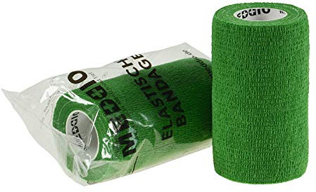 Vethaft Extra selbsthaftende Bandage 10cm Haftbandage für Huf-, Klauenpflege + Veterinärmedizin, Farbe:grün