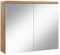 Badezimmer Spiegelschrank Toledo 80cm Eiche – Stauraum Unterschrank Möbel Zwei Türen Badschrank
