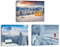 Piy Painting Set von 3 Leinwandbild der Schneelandschaft, Schnee Wandbilder, Winter Landschaftsbilder, Bilder auf Leinwand Mit Innenrahmen für Wohnzimmer Esszimmer Galerie Geburtstagsgeschenk 40x30cm
